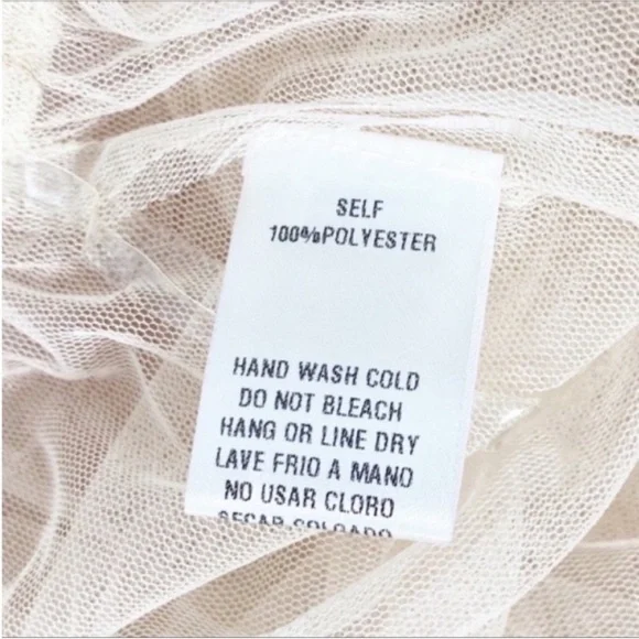 EASEL ballet-inspired patches sheer skirt S - Picture 7 of 8